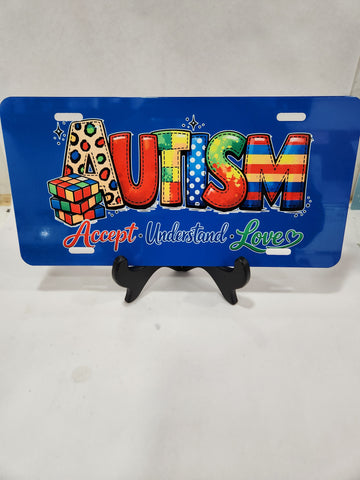 Autism license plate