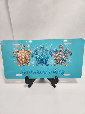 Summer vibes license plates