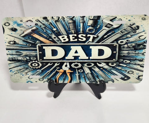 Best Dad License Plate