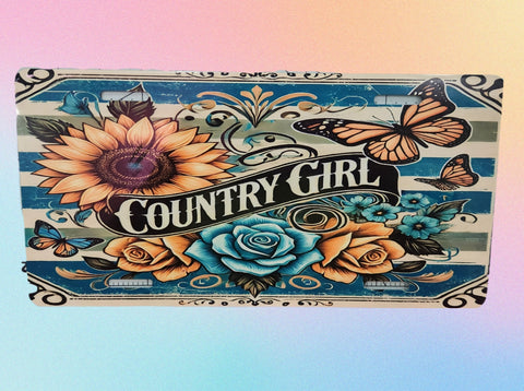Country Girl License Plate